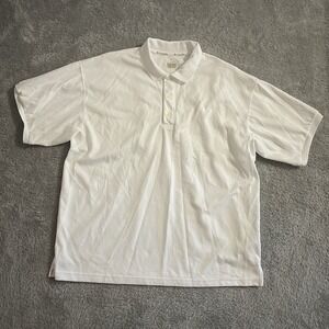 Columbia PFG Polo Shirt Mens Size XL Fishing Vented Short Sleeve‎ White Outdoors